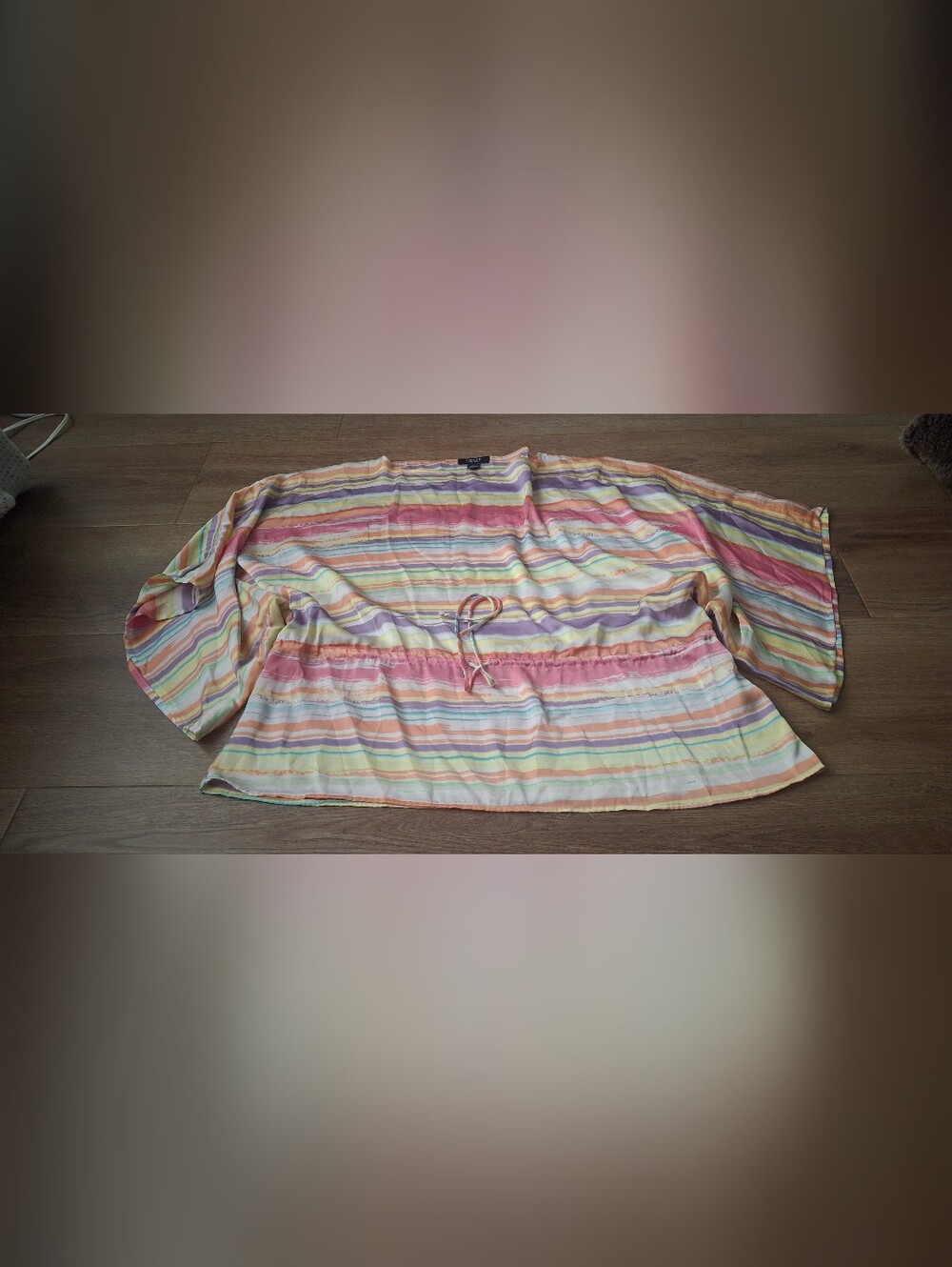 Womens Dopamine Dressing Beach Vibe boho-chic Chaps Top Size L.